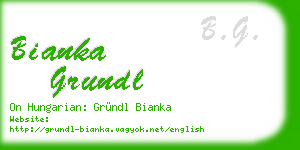 bianka grundl business card