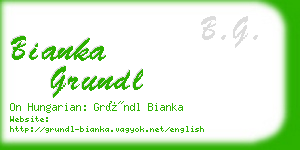 bianka grundl business card